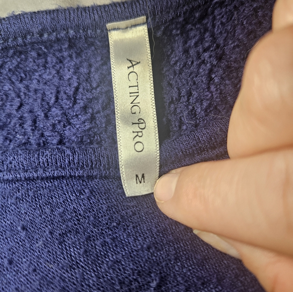 Navy Long Sleeve Top with Leopard Pocket - Picture 7 of 9